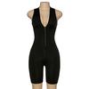 V Neck Zipper Bodycon Rompers Womens Jumpsuit Sleeveless Summer Sporty Workout Biker Shorts Playsui