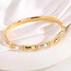 Open Titanium Steel Bracelet Women's Light Luxury Bamboo Bracelet