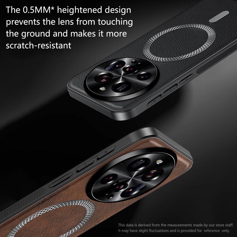 Pro Xiaomi 15 Ultra Pouzdro Magnetické Elegantní Kožené Odolné proti opotřebení Objektiv Plně Krytý Protiskluzový Úchop Kryt Okraje Skořepina