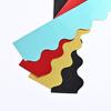 30Pcs Glitter Bulletin Board Border 5 Colors Thick Scalloped Classroom Blackboard Poster Frame Edge Decoration Trim DIY Supplies