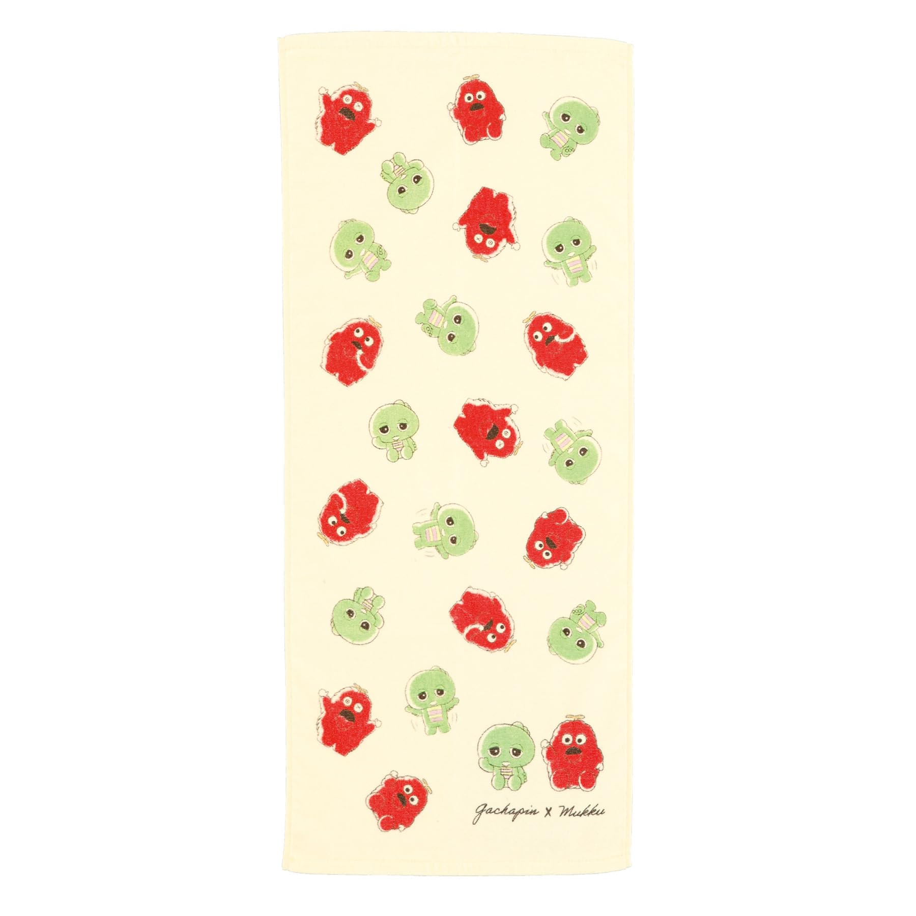 

Marushin Gachapin Mukku Pastel Crayon Face Character Antibacterial and Product 5105005000 & Towel, Design, Odor-Resistant, 100% Cotton, Number