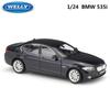 Welly 1/24 Schaal Diecast Simulator Modelauto BMW 535i Klassiek Voertuig Metaallegering Speelgoedauto voor Jongen Kinderen Cadeau Collectie