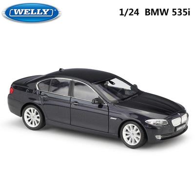 Welly 1/24 Scale Diecast Simulator Model Car BMW 535i Classic Vehicle Metal Alloy Toy Car for Boy Children Gift Collection