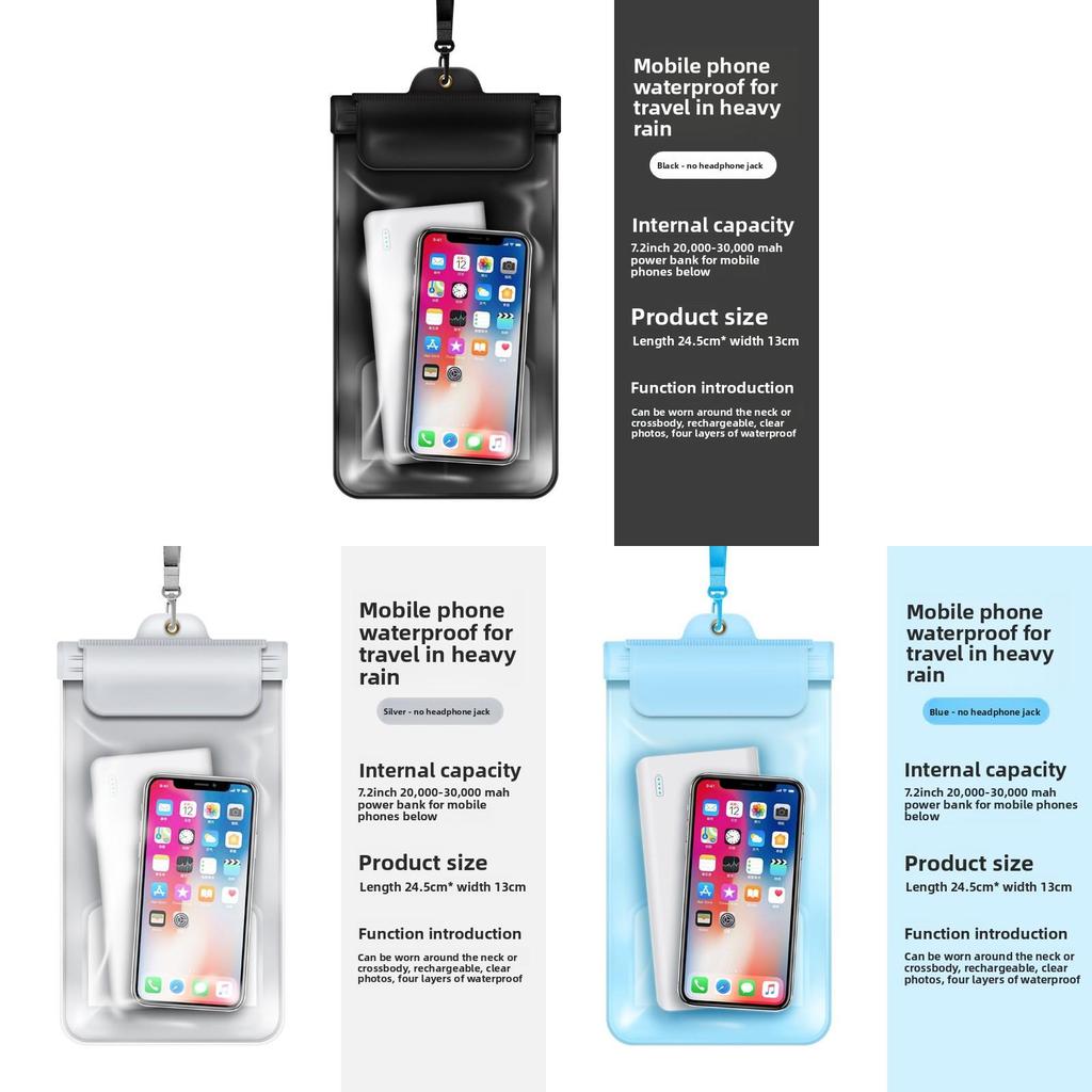 Waterproof Phone Bag For Swimming And Outdoor Activities Pvc Sealed Design For Adults