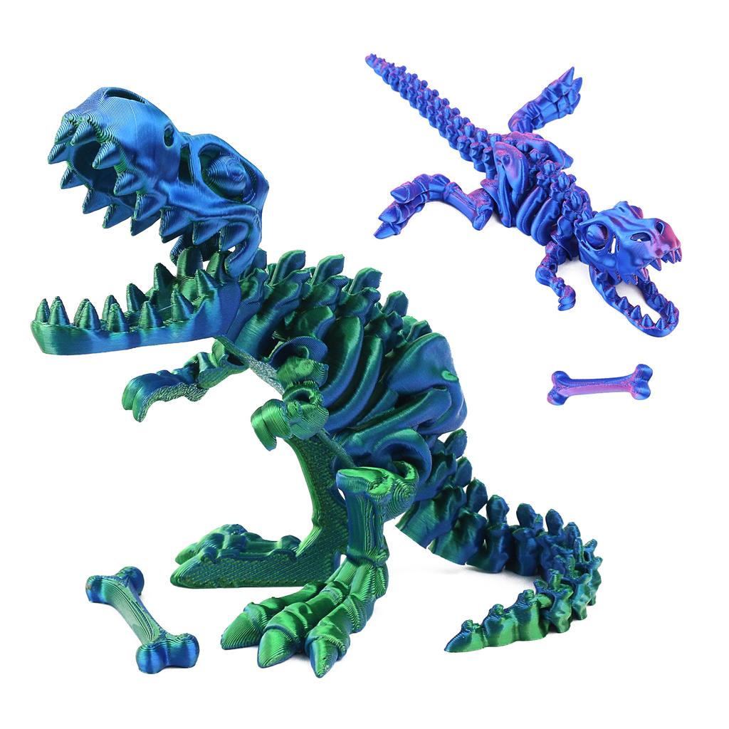 3D Printing Of Shark And Dinosaur Body Joints With Movable Shapes, Free Swinging Toys, Decorative Gifts, New And Unique Animals