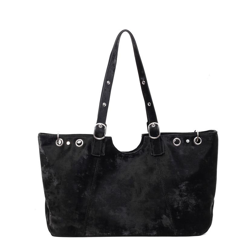 Large-capacity Pleated Bag Women's Autumn and Winter Versatile 2025 New Casual Shoulder Underarm Bag Work Commuter Tote Bag