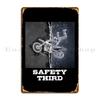 Safety Third Sarcastic And Funny Dirt Biking Motocross Metal Sign Wall Decor Retro Club Printing Pub Mural Tin Sign Poster