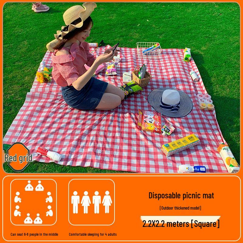 Tapis de Pique-nique Portable d'Extérieur - Imperméable, Épais, Parfait pour le Camping, la Plage ou les Sorties Printanières