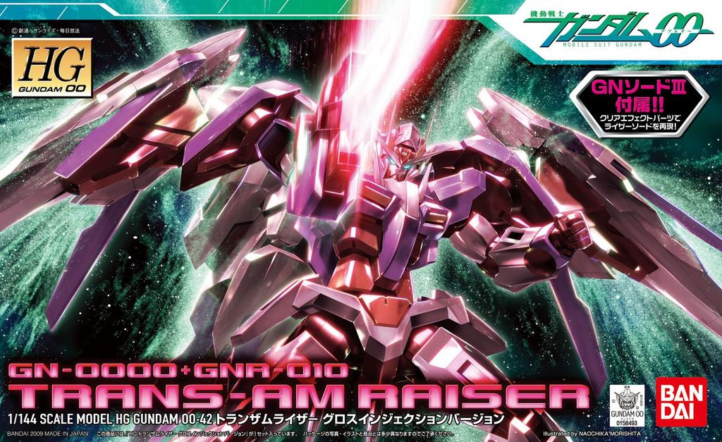 HG 1/144 GN-0000+GNR-010 Trans-Am Raiser Gloss Injection Version (Mobiler Anzug Gundam 00)