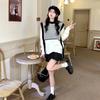 Striped Sweater for Women Autumn Winter Design Sense Niche Soft Texture Outer Wear Loose Crew Neck Knit Top