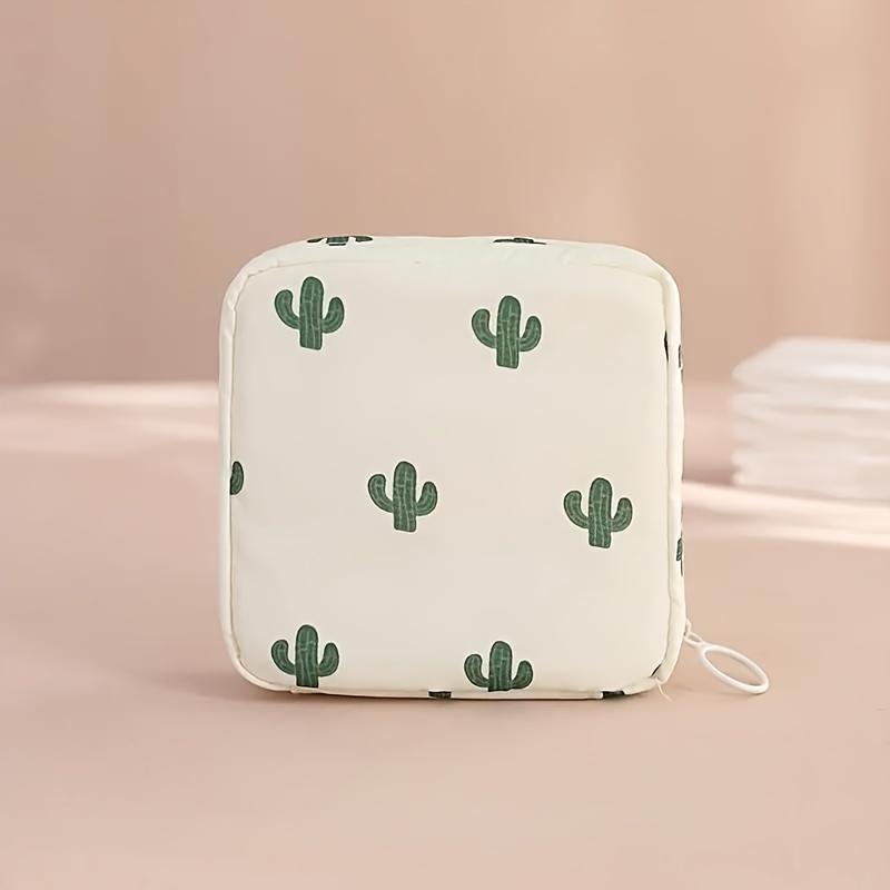 Damenbinden-Tampon-Aufbewahrungstasche, tragbare, wasserdichte Organizer-Tasche, Cartoon-Muster, Damenbinden-Tasche