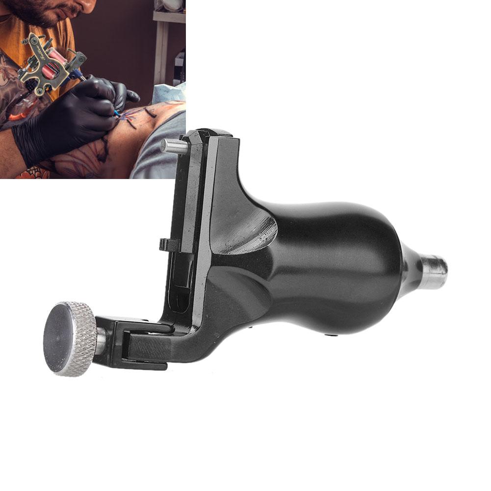 Aluminium Roterende Tatoveringsmaskin Liner Shader Forsyning for Tatovør RCA Tilkobling Svart