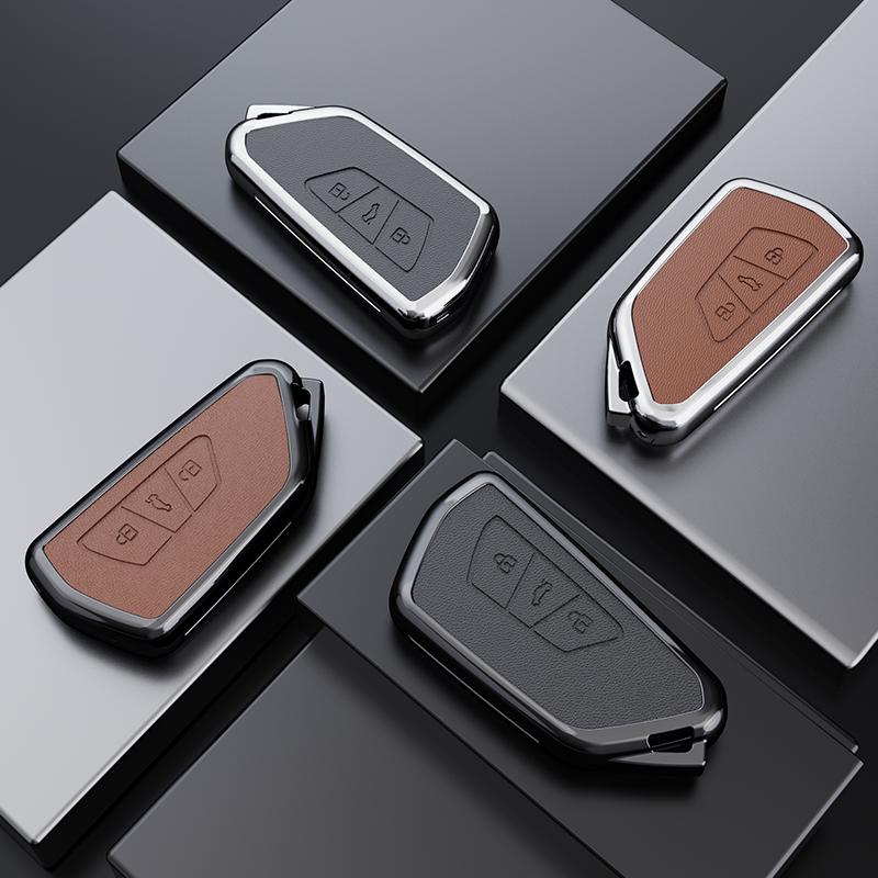 Interior Mouldings Car Remote Key Case Cover Fob Suit For Volkswagen For VW Golf 8 MK8 GTI MK8 ID 4 ID 6 ID 3 TALAGON TERAMONT C