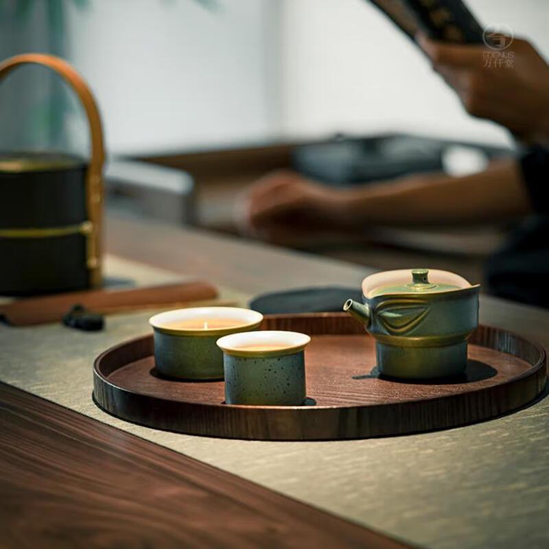 

Wanqiantang Sanxingdui Ceramic Portable Travel Tea Set