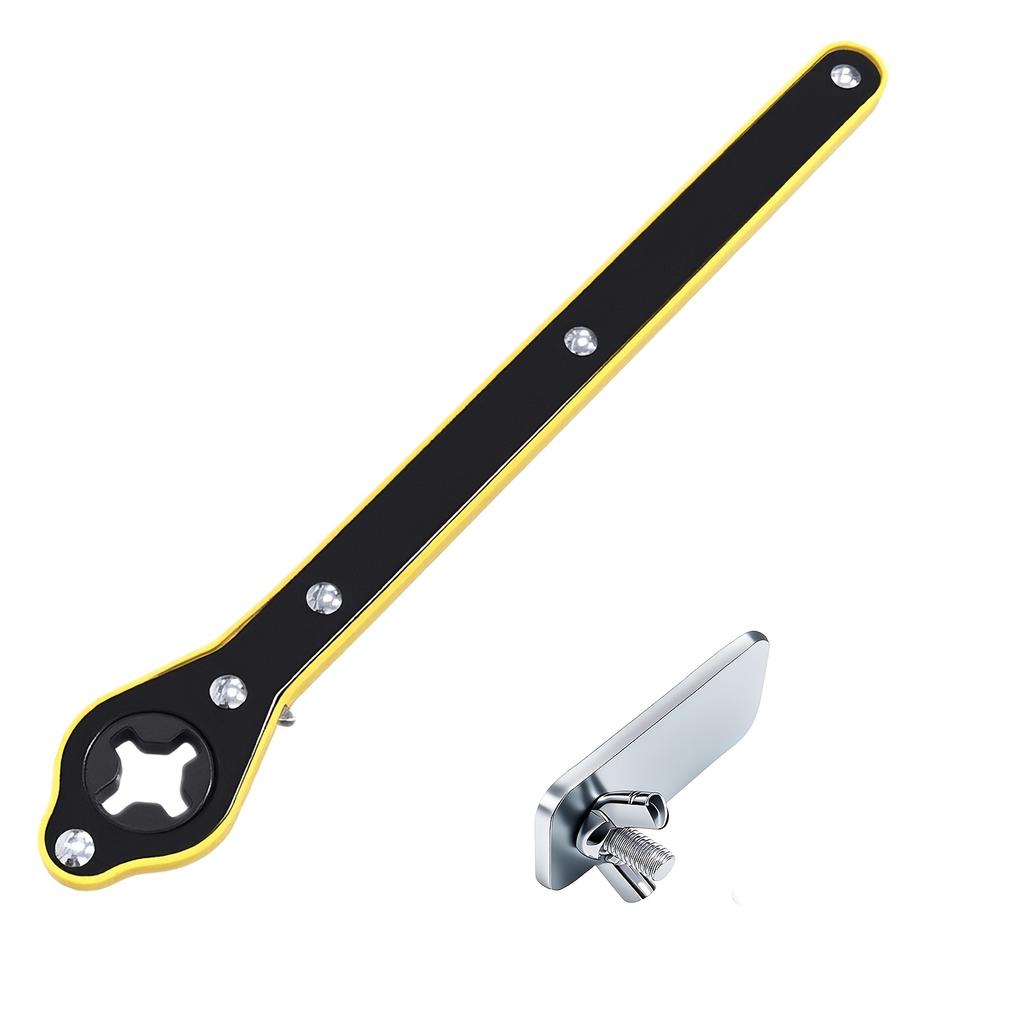Set of 2 Car Jack Ratchet Wrenches, Extended Design, Sturdy Metal Crane Wrench Featuring a 360° Knob, Easy to Put Together And Take Apart