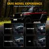 7 Inch Round LED Headlight Motorcycle Light H4 Connector with 4 Illumination Modes Fits for Jeep Wrangler