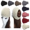 Gift Turban Hair Accessories Knitted Wool Girl Headband Headwear Elastic Crochet Hairband