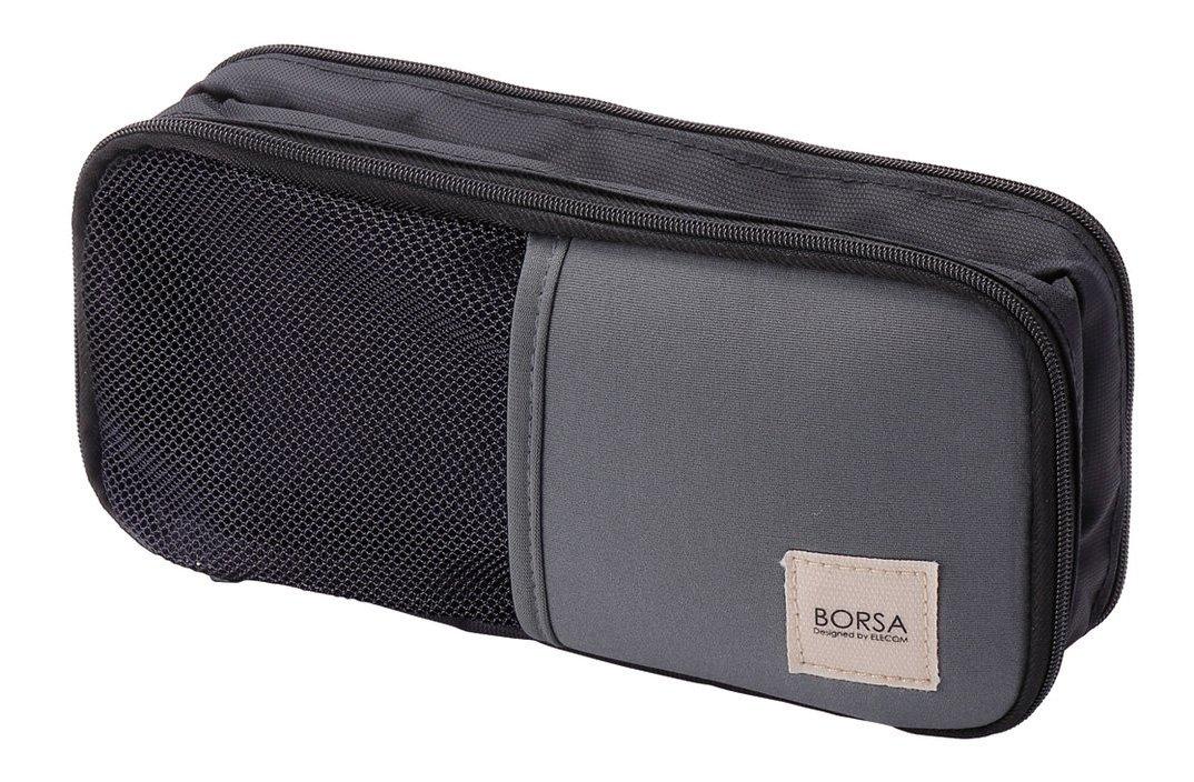

ELECOM Gadget Storage 3 Stretch Black Pouch, Pouch, Bag-in-Bag, Pockets, Material, Lightweight, BMA-GP10BK чёрный