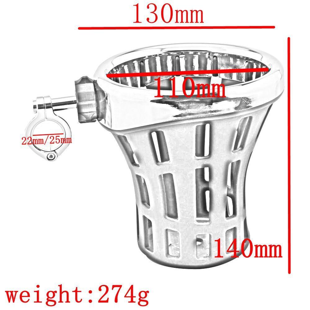 Highquality Universal Black Cup Holder For Motorcycles Ideal For Any Bike Model