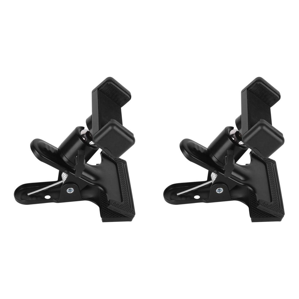 Guitar Head Clip Mobile Phone Holder 360° Rotating Live Broadcast Stand for Mobile Action Cameras Tripod Desktop Music Ukulele