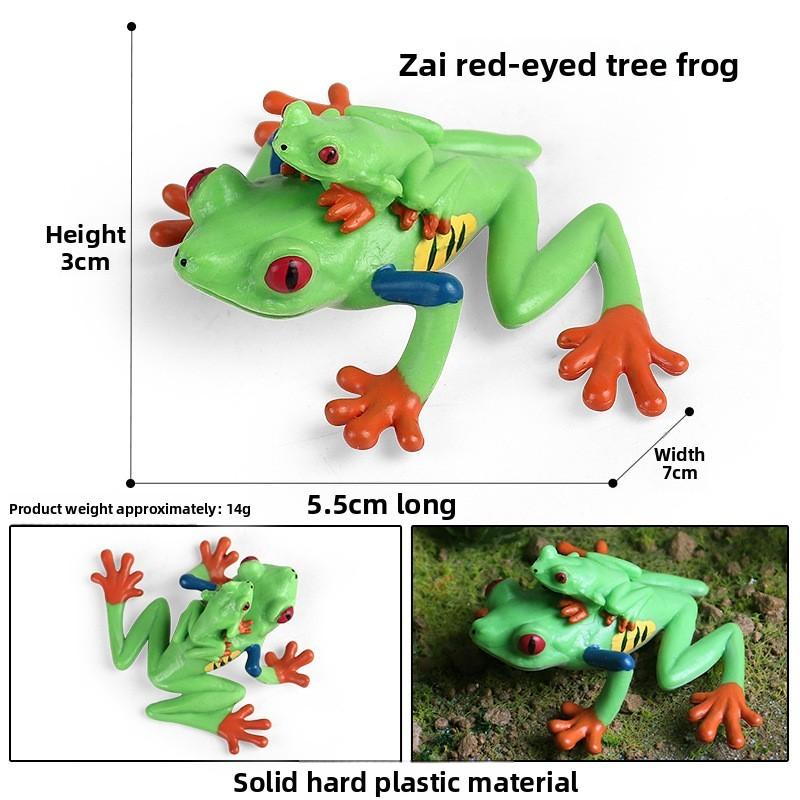 Animal Childrens Frog Plastic Model Toy For Educational Play Gift Collectors
