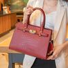 Large Bag Light Luxury Niche High-end Crocodile Pattern Tote Bag Large Capacity Versatile Commuter Shoulder Bag Women