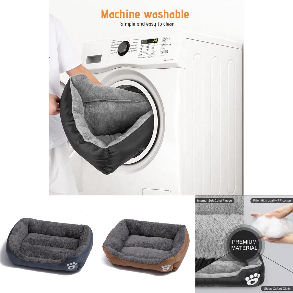 Comfy And Soft Orthopedic Pet Dog Bed For Large Cats And Puppies