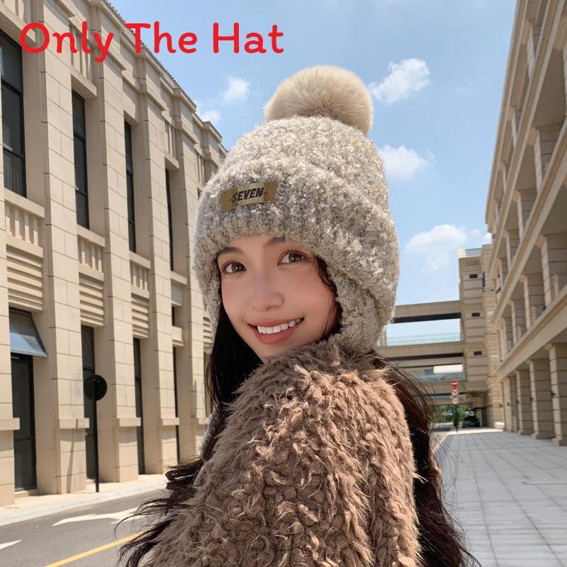 Womens Fleece Lined Beanie Hat With Ear Protection For Seasonal Casual Wear