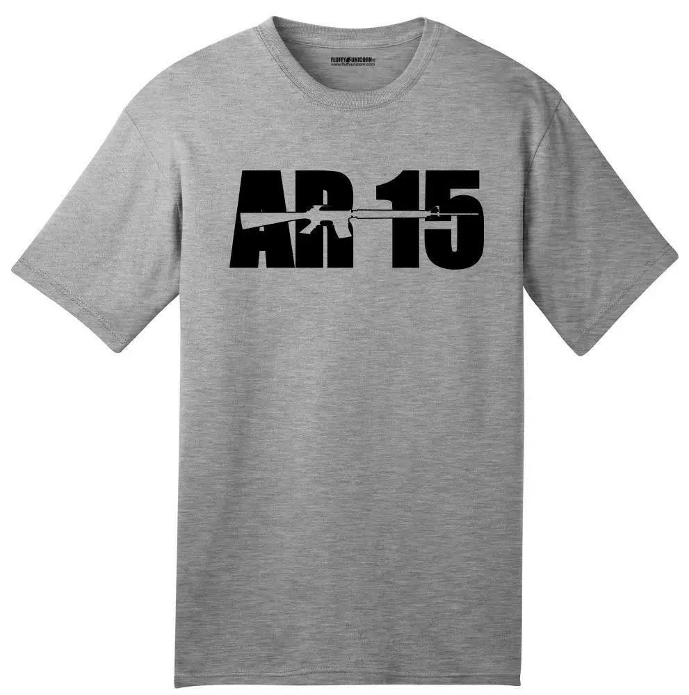 USA Made AR15 Gun Rights Hunting Tee American mens summer cotton oneck TShirt Guns Second Amendment