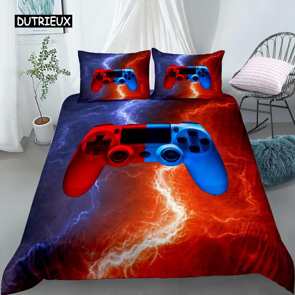 

Современные тенденции технологий Геймерский комплект постельного белья для взрослых и детей Геймпад Одеяло/Пододеяльник Хиппи Скандинавский полиэстеровый пододеяльник EU single(135x200cm)