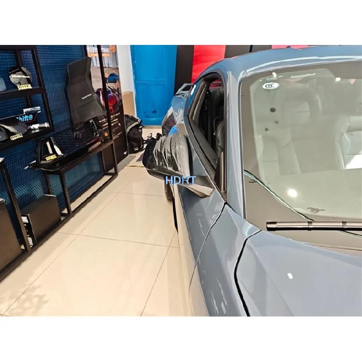 For Ford Mustang 2024 + Car Styling Door Side Reverse Mirror Cap Rear View Mirror Caver Reflective Mirror Trim Frame Accessories