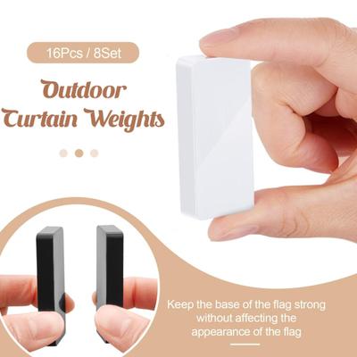 Outdoor Curtain Weights Magnetic Drapery Weights No Sewing Waterproof Curtain Weights for Home Bathroom Shower Liner Flags Tablecloth