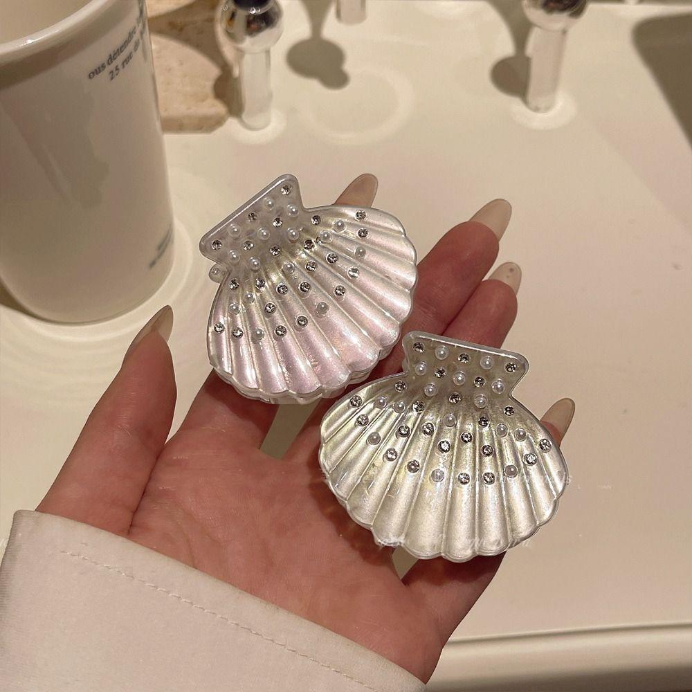 Acrylic Pearl Shell Hair Clip Hairpin Small Grab Clip Sweet Small Hair Claw  Vacation