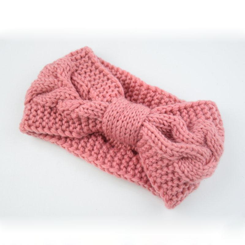 

Winter Knitting Warm Headband Women Ear Warmer Elastic Hair Twisted-Sister Headband Women Stretchy Wide Headwrap for Daily Use рожевий