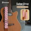 Floral Pattern Guitar Strap, Comfortable & Widened, PO-119 for Acoustic Guitars