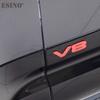 Car Styling 3D V8 ABS Adhesive Emblem Trunk Badge Fender Sticker Body for Defender 90 110 5.0T V8 Octa Black