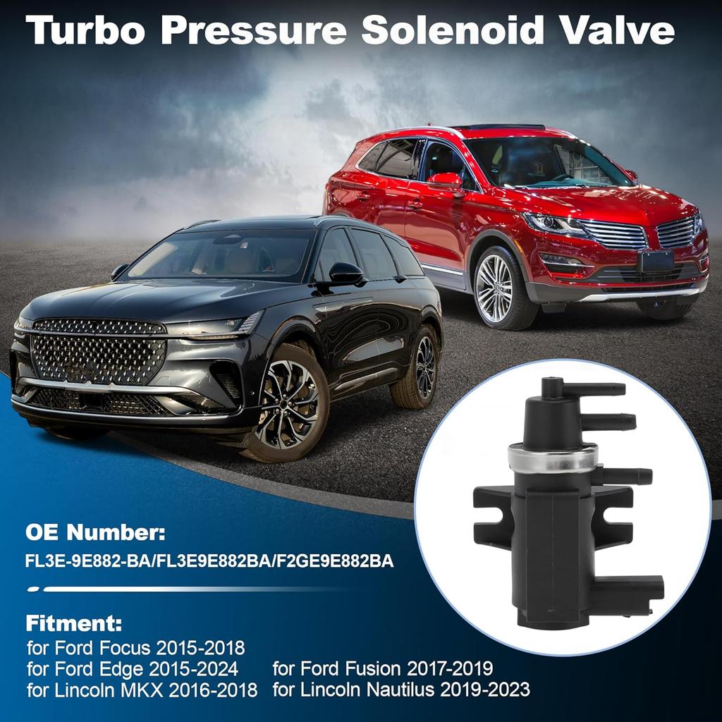 Turbo Pressure Solenoid Valve for Ford Focus Edge Fusion 2017-2019 for Lincoln MKX 2016-2018 for Lincoln Nautilus 2019-2023
