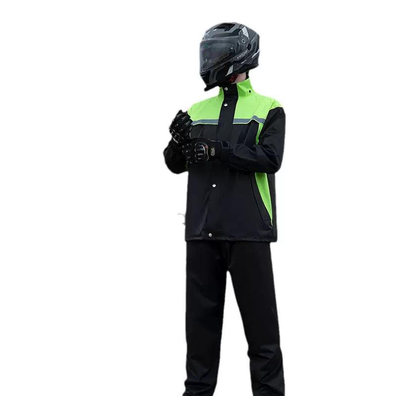 Unisex Raincoat Set: Split Design, Full Coverage, Heavy Rain Protection for Electric Motorcycle Riders