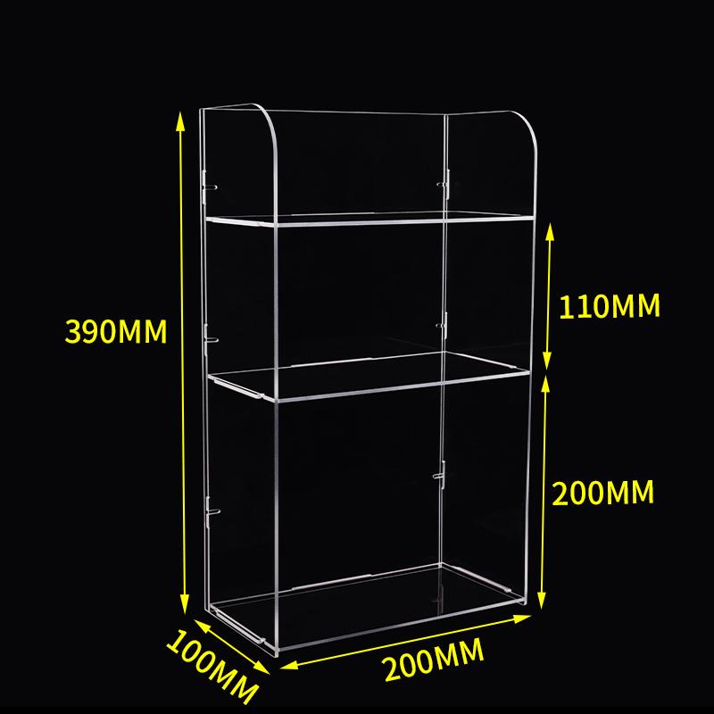 Clear Acrylic Organizer Shelf For Cosmetic Perfume Skincare Makeup Toy Spices Stand Tabletop Vanity Tray Shelf Display Showcase