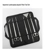 Aquatic Plant Care Kit: Scissors, Sand Leveler, Tweezers, Cloth Bag - 5-Piece Set.