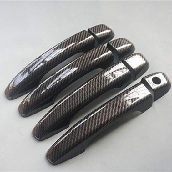 New Door Handle Cover Protector Trim for Honda Accord 10th 2018 2019 2020 2021 2022 (Carbon Fiber Print)