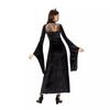 Dark Goth Halloween Costume Black Dress Witch Sexy Lace Medieval Maxi