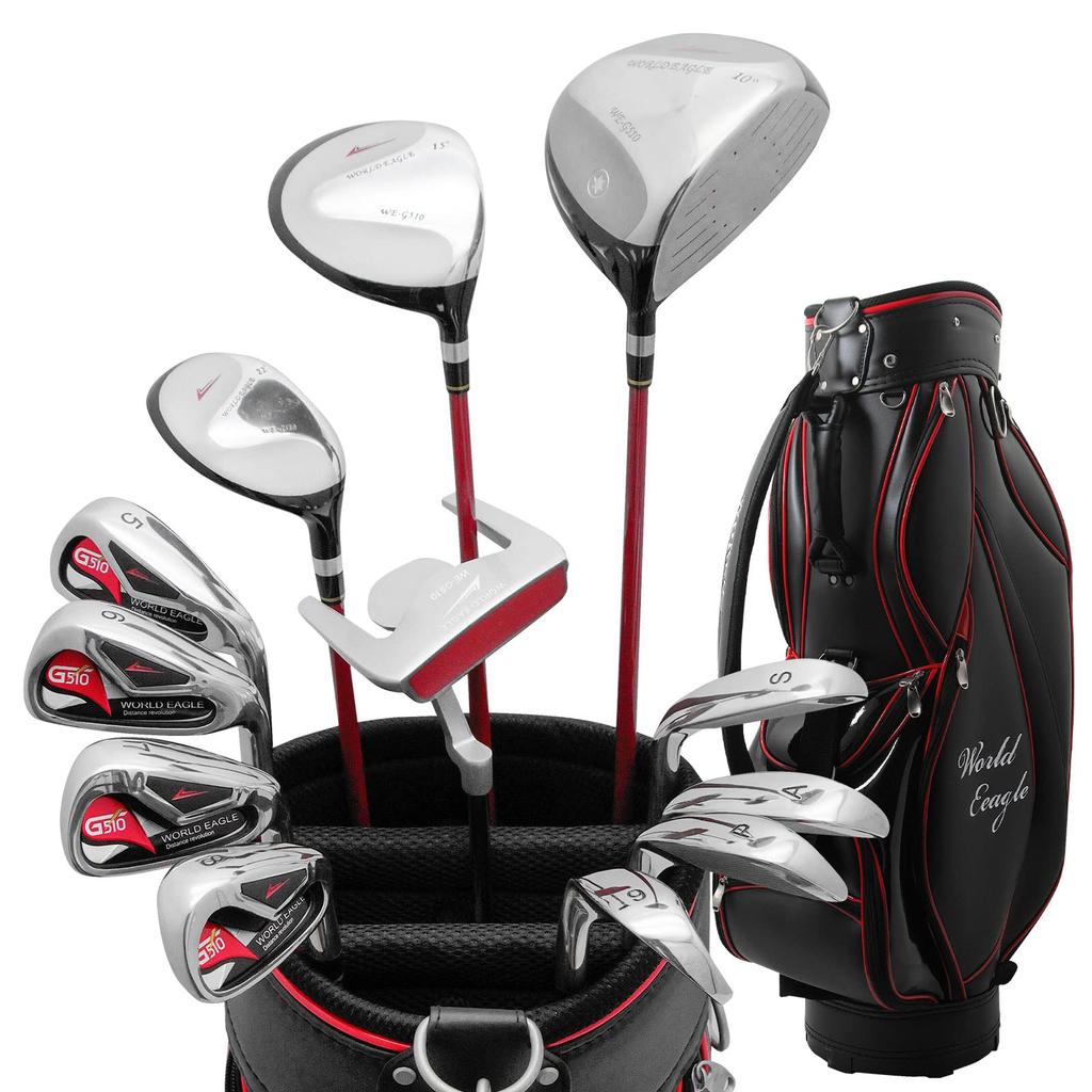 WORLD EAGLE G510 Set holí 12 holí Pravá Ruka Dedykovaný Bag Začátečníci Pokročilé Golfové hole Pánské Ruka/S Bag
