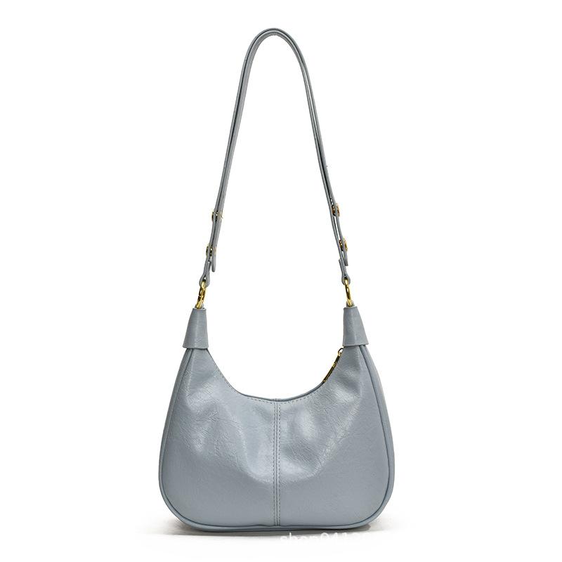 

Хит продаж популярные сумки для женщин 2025 новый модный стиль в иностранном стиле плечевая сумка под мышку ретро универсальная сумка-мессенджер синий