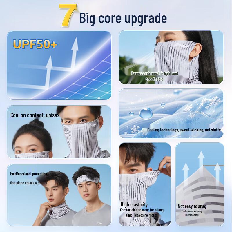 Li-Ning Unisex Ice Silk Sun Protection Face Mask