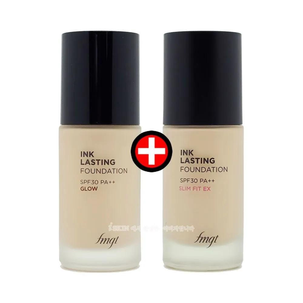 

1+1 The Face Shop Inklasting Foundation Glow/Slim Fit Glow V203 x 2