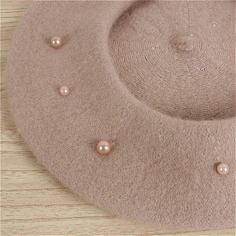 Moda Nuova Principessa Bambine Ragazze Cappelli Berretti Adorabili Berretti con Perle Cappelli Primavera Autunno Inverno Bambini Piccoli Ragazze Cappelli