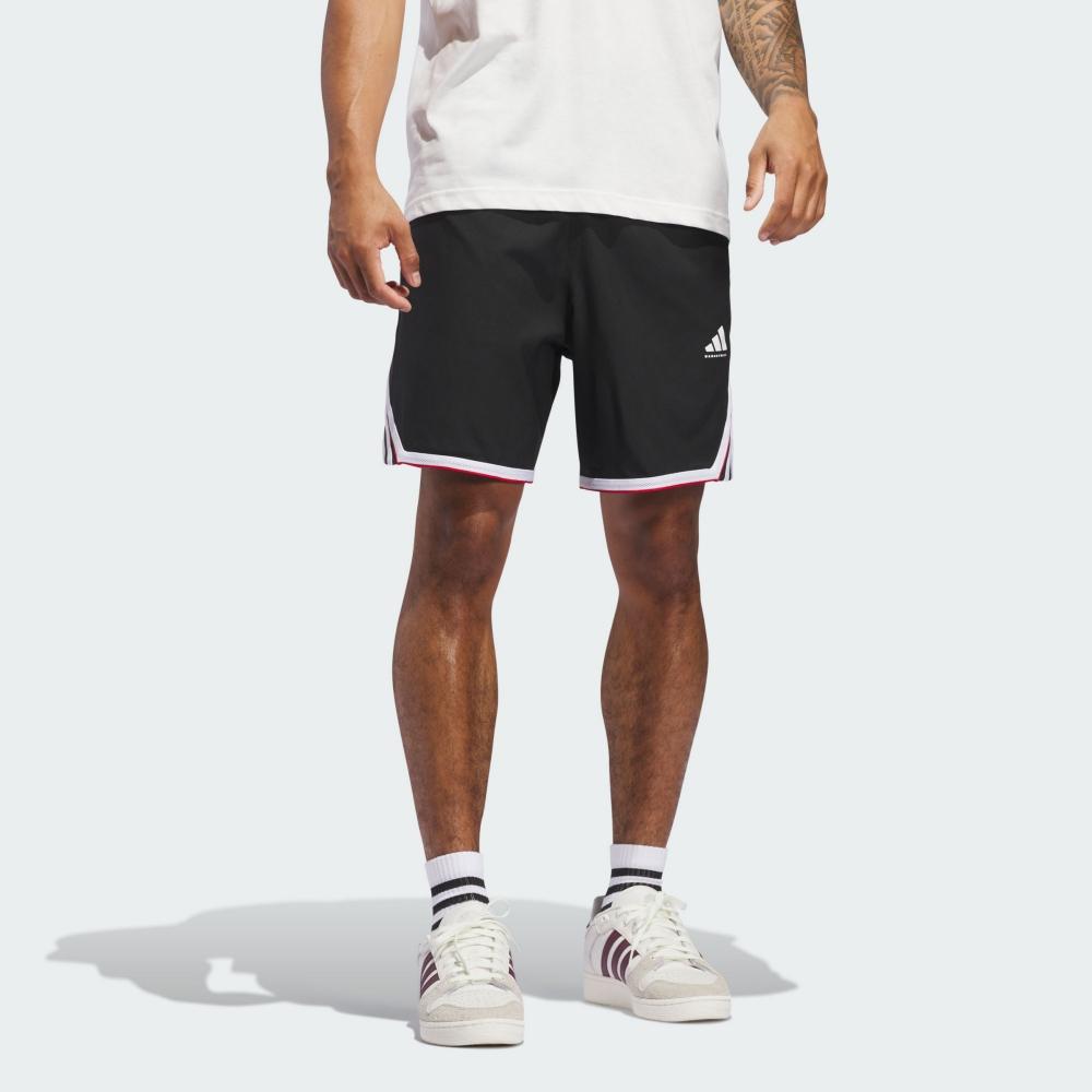 Adidas Logo Comfortable Fashion Sports Shorts Men Shorts Black JN0327