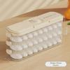 Refrigerator Dumpling Storage Box with Side Door for Fresh-Keeping Wontons - Food Grade, Frozen Packaging.