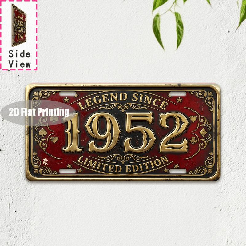 Tin Sign Vintage Durable Metal Plaque Wall Decor Home Office Bar Man Cave Bathroom Entryway Pantry Basement City Birth Year